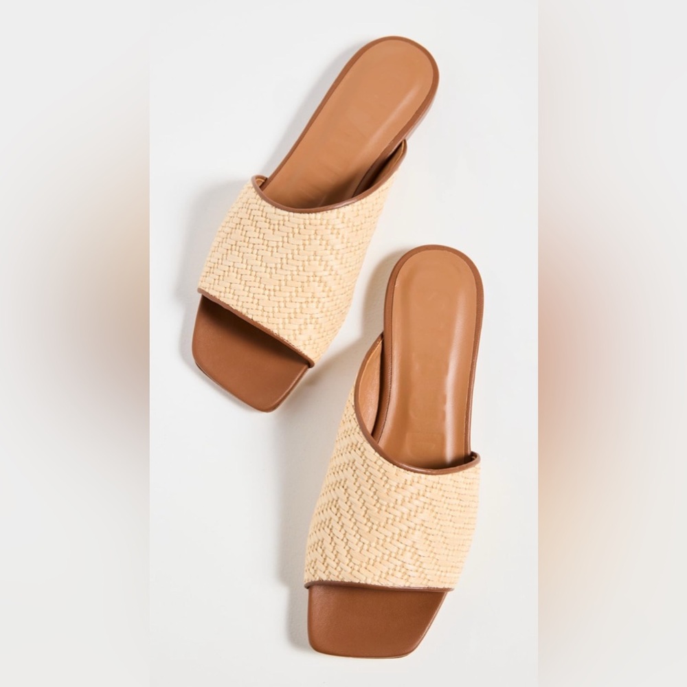 Staud Nevil Raffia Slides